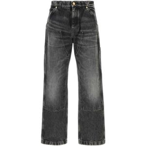 Versace, Heren, Jeans, Zwart, Maat: W30 Denim,