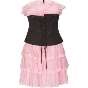 Philosophy Di Lorenzo Serafini - Mini Jurk - Roze - Katoen