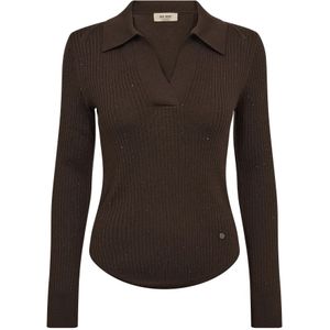 MOS Mosh, Dames, Truien, Bruin, Maat: XS
