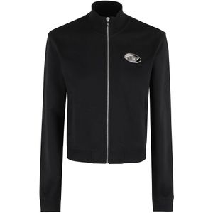 Diesel, Dames, Truien, Zwart, Maat: L Acryl,