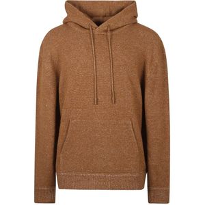 Zegna, Heren, Sweatshirts & Hoodies, Bruin, Maat: 2XL Katoen,