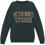Rethinkit Studios - Sweatshirt met Logo - Diepgroen - Dames