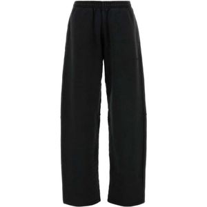 Alexander Wang, Dames, Broeken, Zwart, Maat: XS Katoen,