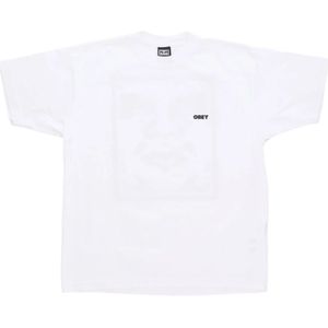 Obey, Heren, Tops, Wit, Maat: L Katoen,