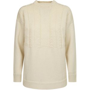 Maison Margiela, Heren, Truien, Beige, Maat: S Wol,