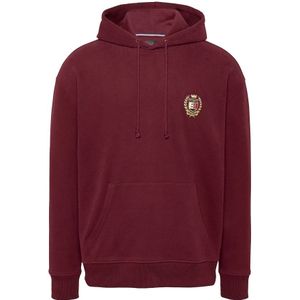 Tommy Jeans, Heren, Sweatshirts & Hoodies, Rood, Maat: XL Katoen,