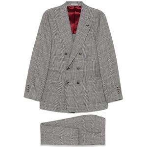 Brunello Cucinelli, Heren, Pakken, Grijs, Maat: XL