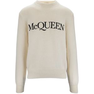 Alexander McQueen, Heren, Sweatshirts & Hoodies, Beige, Maat: XL Katoen,