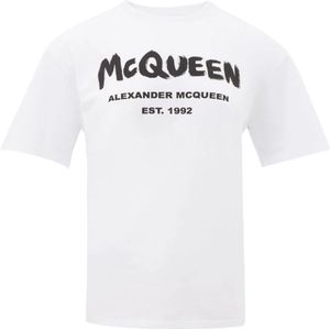 Alexander McQueen, Dames, Tops, Wit, Maat: 3XS Katoen,
