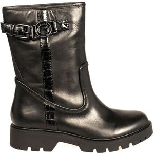 Guess - Enkellaarsjes - Zwart - Leer - Slip-on Design