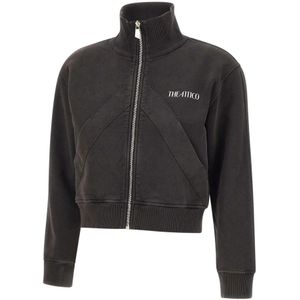 The Attico, Dames, Sweatshirts & Hoodies, Zwart, Maat: 2XS Katoen,