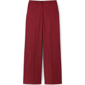 Motivi, Dames, Broeken, Rood, Maat: 2XS Leer,