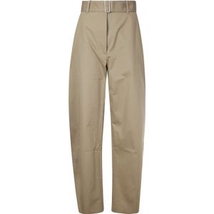 Studio Nicholson, Dames, Broeken, Beige, Maat: XL