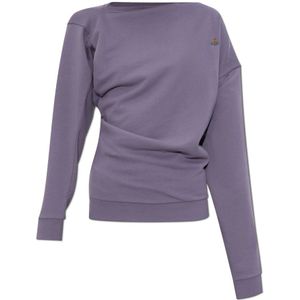 Vivienne Westwood, Dames, Sweatshirts & Hoodies, Paars, Maat: M Katoen,
