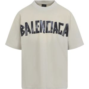 Balenciaga, Heren, Tops, Beige, Maat: S Katoen,