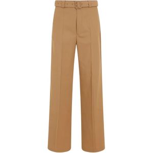 Dries Van Noten, Heren, Broeken, Bruin, Maat: L Wol,