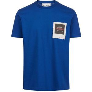 Iceberg, Heren, Tops, Blauw, Maat: L Jersey,