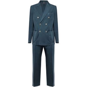 Santaniello, Heren, Pakken, Blauw, Maat: 3XL