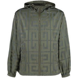 Givenchy, Heren, Jassen, Groen, Maat: XL Polyamide,