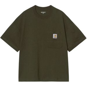 Carhartt Wip, Heren, Tops, Groen, Maat: M Katoen,