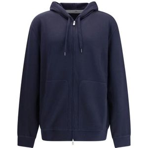 Brunello Cucinelli, Heren, Truien, Blauw, Maat: 2XL Kasjmier,