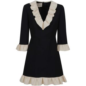 Valentino Garavani, Dames, Jurken, Zwart, Maat: S Zijde,