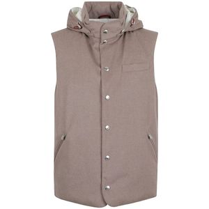 Brunello Cucinelli, Heren, Jassen, Grijs, Maat: XL Wol,