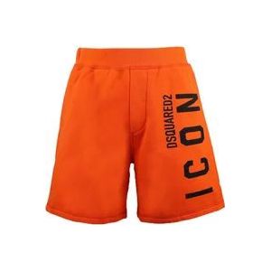 Dsquared2 Shorts , Orange , Heren , Maat: XS