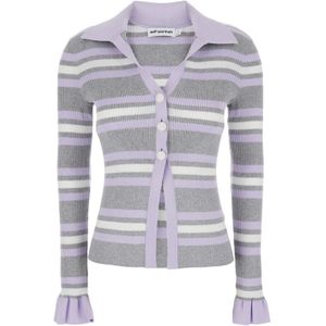 Self Portrait, Dames, Truien, Grijs, Maat: S