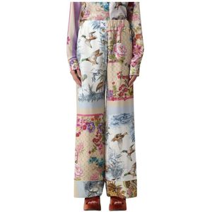 Vivetta, Dames, Broeken, Veelkleurig, Maat: XL Zijde,
