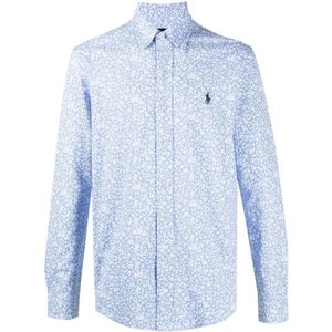 Ralph Lauren, Heren, Overhemden, Blauw, Maat: 2XL