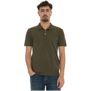 Woolrich, Heren, Tops, Groen, Maat: M Katoen,