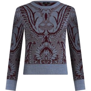Etro, Dames, Truien, Veelkleurig, Maat: L Wol,