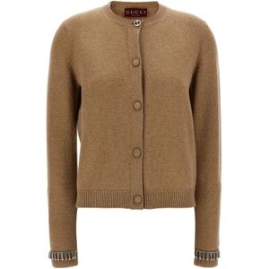 Gucci, Dames, Truien, Beige, Maat: XS