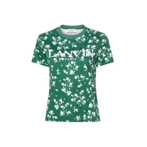 Lanvin Groene T-shirts en Polos , Green , Dames , Maat: M