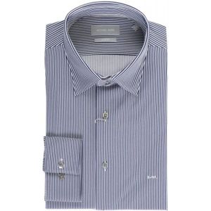 Michael Kors, Heren, Overhemden, Blauw, Maat: L Leer,
