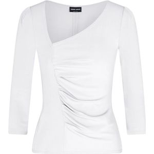 Giorgio Armani, Dames, Tops, Wit, Maat: S Viscose,