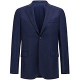 Boggi Milano - Bird's Eye - Blazer - Blauw - Heren - Zuivere Wol