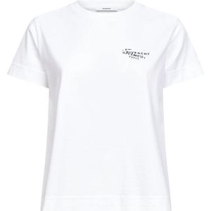 Givenchy, Dames, Tops, Wit, Maat: L Jersey,