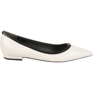 Tory Burch, Dames, Schoenen, Wit, Maat: 38 EU Leer,