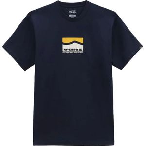 Vans, Heren, Tops, Blauw, Maat: S Katoen,