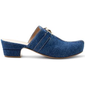 Ferragamo, Dames, Schoenen, Blauw, Maat: 34 1/2 EU Denim,