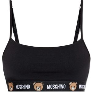 Moschino, Dames, Ondergoed, Zwart, Maat: M Katoen,