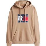 Tommy Jeans Sweatshirt  navy / lichtbruin / rood / wit