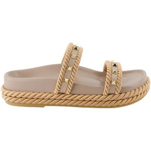 Valentino Garavani, Dames, Schoenen, Beige, Maat: 37 EU Leer,