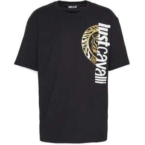 Just Cavalli, Heren, Tops, Zwart, Maat: S