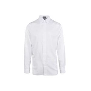 Dior Witte Klassieke Overhemd Lange Mouw , White , Heren , Maat: S