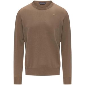 K-Way, Heren, Truien, Bruin, Maat: M Wol,