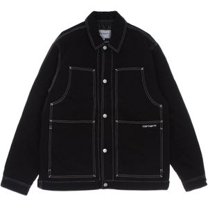 Carhartt Wip, Heren, Jassen, Zwart, Maat: XL Katoen,