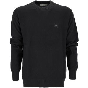 Oversized gebreide pullover met ribboorden